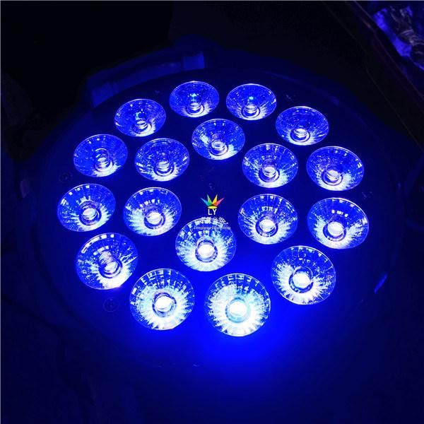 6in1 Rgbawuv 18PCS Aluminum DMX PAR LED Lighting