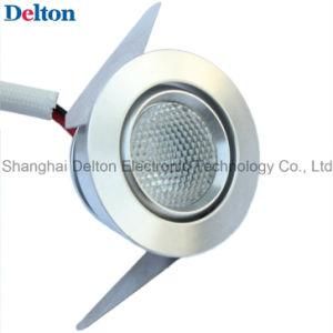 1W Round Dimmable Mini LED Cabinet Light (DT-CGD-007)