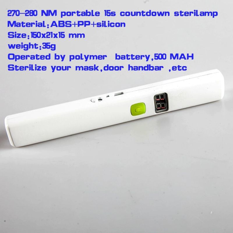 Yichen Portable USB Rechargeable Sterilamp LED UV Light