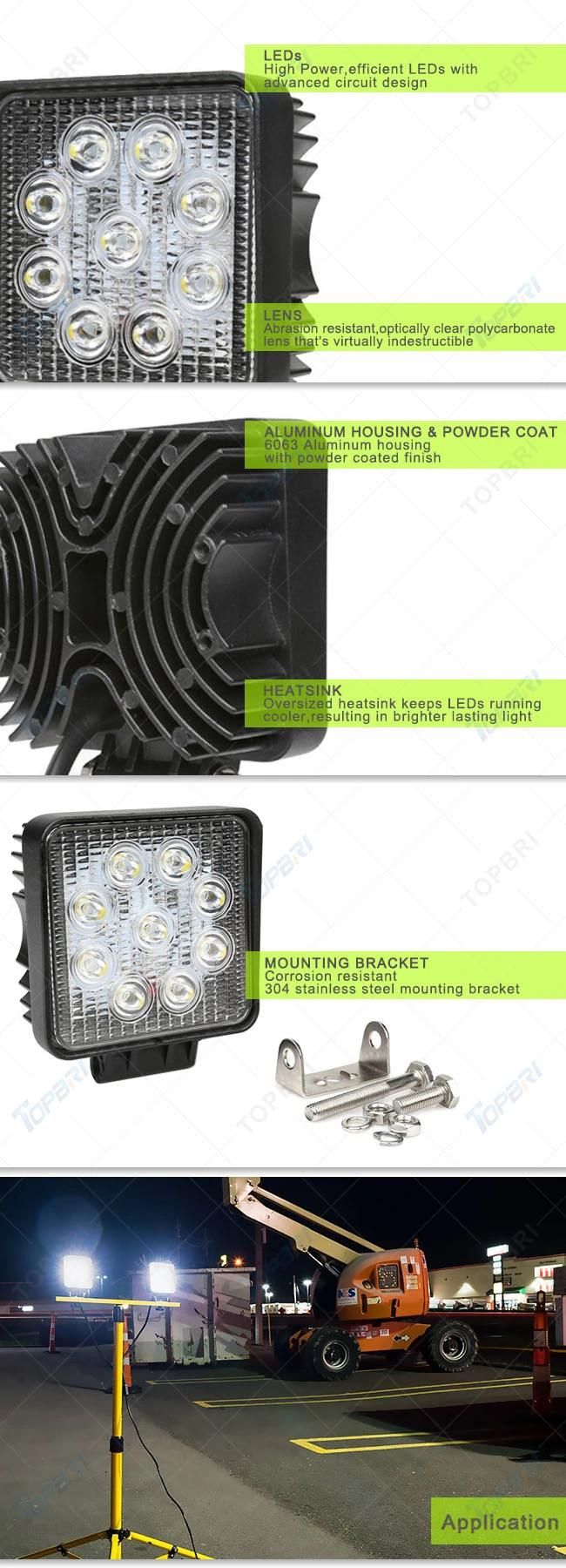 Wholesale LED Pod Lights 27W 10V 30V Work Lights for John Deere Tractor Agricultural Machinery Caravan