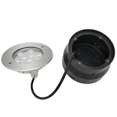 IP68 9W RGB3in1 Underwater Light Low Voltage LED Pool Light 24V Stainless Steel Wall Recessed LED Swimming Pool Light
