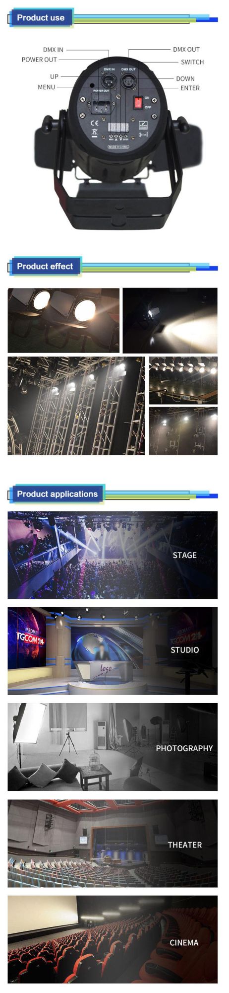 Yuelight Patented Product LED 300W Video Soft Light LED PAR