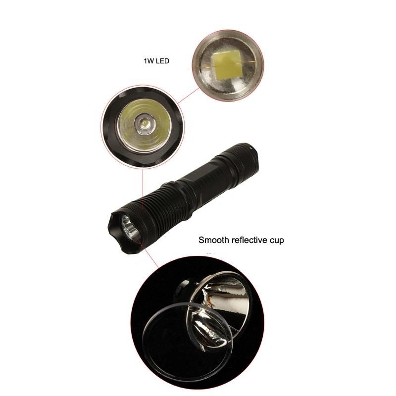 Aluminum Outdoor Security LED Flashlight Torch