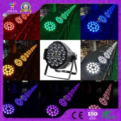 18PCS DMX DJ Disco Professional RGBWA UV Stage 15W/18W LED PAR Can 64 Light