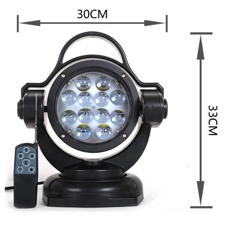 Car 12V 24V 360 Degrees Rotable LED Searching Hunting Light Boat SUV Offroad 4X4 Remote Control 60W Marine Searchlight