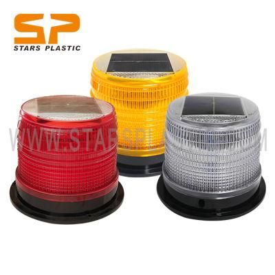 Solar LED Strobe Beacon Warning Light for Road Safety