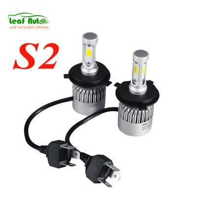 Luces LED S2 Canbus 9005 Hb3 LED Headlight Bulb H1 H3 H4 H7 H8 H9 H11 Hb4 6000K Focos LED COB Headlamp S2