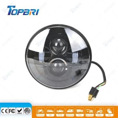 45W Round Motor Cycle Light LED Car Headlight for Offroad