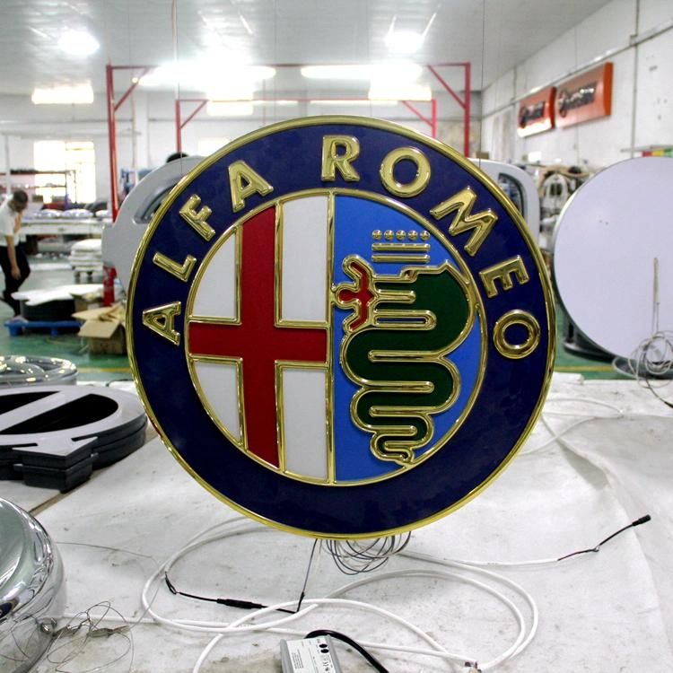 Custom Wall Acrylic LED Lighted Car Emblem