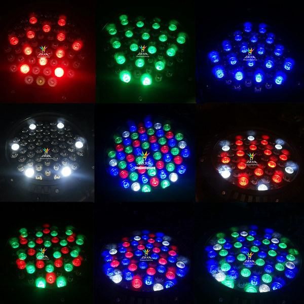 Outdoor Waterproof RGBW 54 3W LED PAR Lights