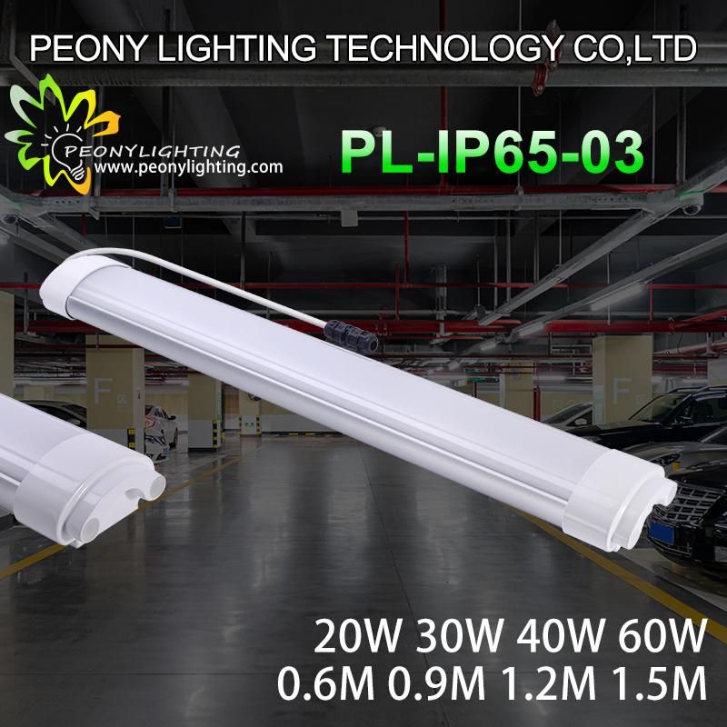 2021 IP65 Linear Light with 5 Years Warranty 30W LED Tri-Proof Lamp