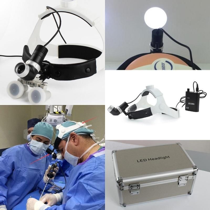 20000lux Hospital LED Medical Headlight with 3.0X Surgical Loupes