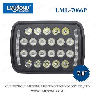 Lmusonu New 7066p 7.0 Inch 66W LED Truck Light Fog Lamp LED Motorcycle Headlights with DRL