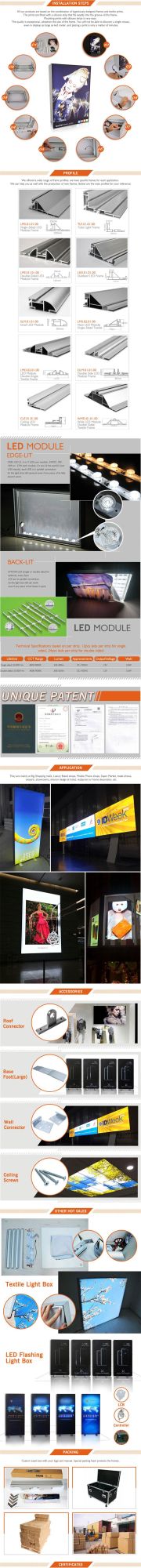 LED Fabric L Shape Lightbox for Advertising Commercial Application Exhibition Booth Display Equipment