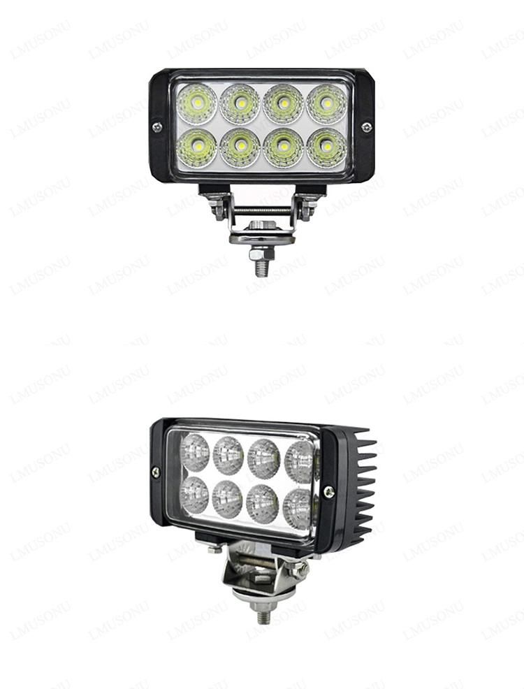 Square Waterproof Vehicle LED Work Light 12V 24W 4.5 Inch