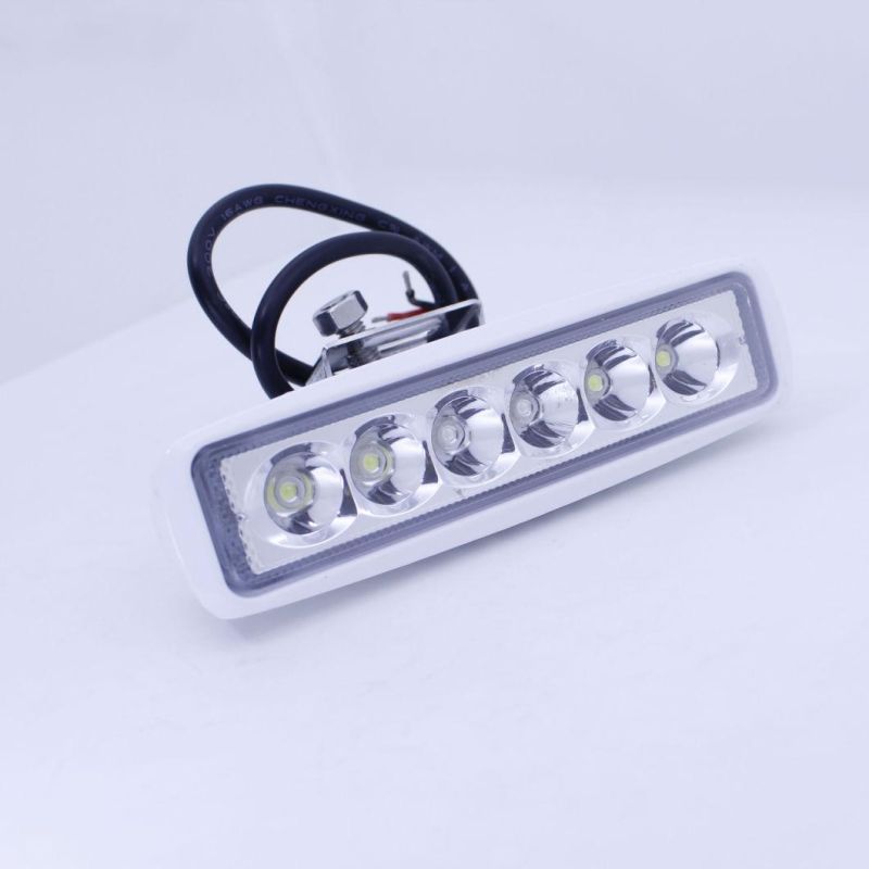 White Housing Bracket Mount LED Spreader Deck Flood Lights