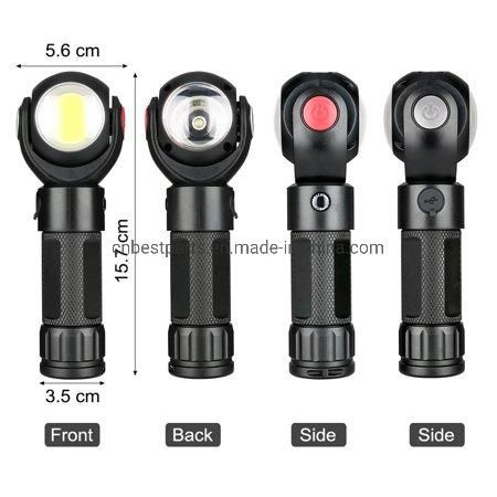 Portable Outdoor USB Rechargeable Camping Light/COB Emergency Torch LED Flashlight