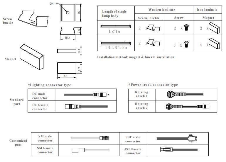 3000K-6500K Low Voltage LED Shelf Light with Aluminum Profile