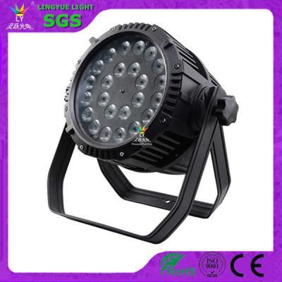 DMX 24X18W Rgbwauv Outdoor Waterproof Super Bright LED PAR Can