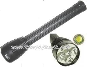 High Power 5*Xml T6 CREE LED Flashlight 4500lumens 2*26650/18650 or 3*26650/18650 Rechargeable Battery (YA0050-5T6)