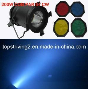 2014 Hot Sales! 200W COB LED Cold Warm COB PAR 64 Wide Floor Light