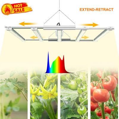 Pvisung Retractable LED Grow Light Full Spectrum Samsung Greenhouse Hydroponic Systems Plant Lamp 5 Bar LED Grow Light Dimmalbe