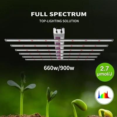 900W Full Spectrum LED Grow Light for Commerical Horticulture and Medical Plants