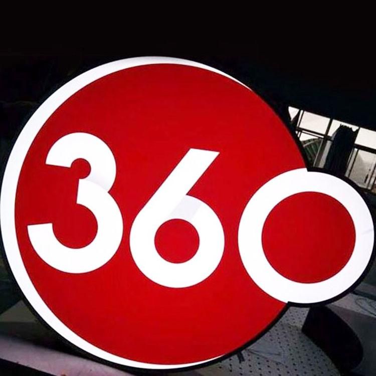 Round Outdoor Acrylic Sign Advertising LED Light Boxes