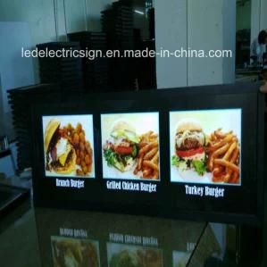 Aluminum LED Light Box Menu