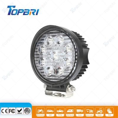 Round IP67 27W Offroad LED Work Car Light