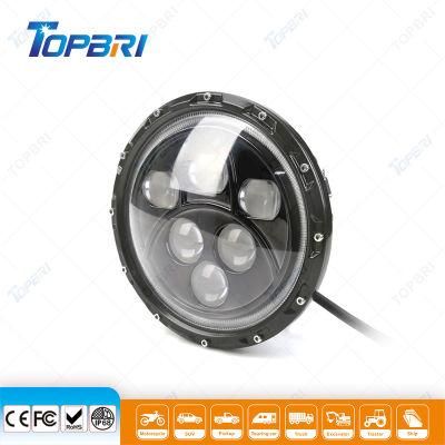 7inch 60W LED 4X4 Offroad Headlight with Halo Ring