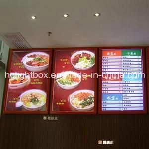 Snap Open From Four Side LED Light Box for Menu Board