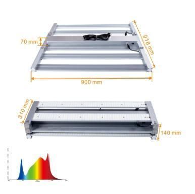 3 Folds Full Spectrum Horticulture LED Grow Lights for Indoor Plants Medical Plant Commercial Functional Lighting