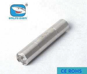 3W USA Q5 CREE Mini LED Stainless Steel Torch Flashlight
