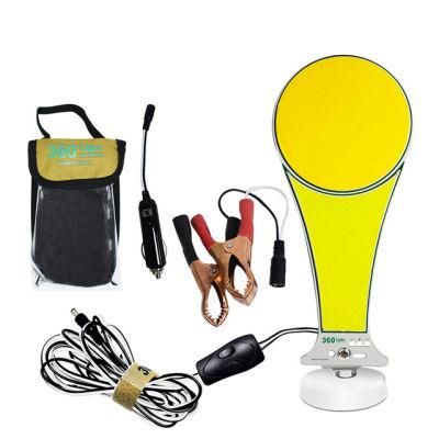 360 Light Dual Color Magnetic Base Car Repairing Lamp Waterproof Camping Light with Remote