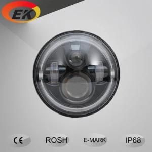 High Quality High Lumens 7 Inch 80W Jeep LED Headlight with Angle Eye