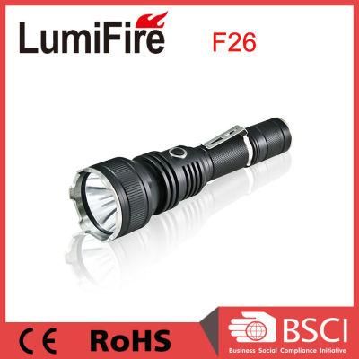 400lumens CREE Xm-L T6 Rechargeable Brightest Tactical LED Flashlight