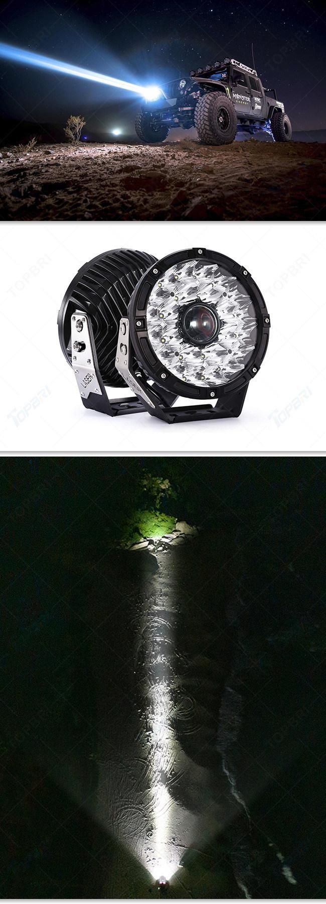 Round 24V Laser LED Car Working Auto Lamps 90W 120W LED Work Lamp