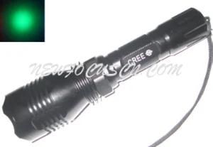 High Power Cree Green LED Flashlight 1*18650