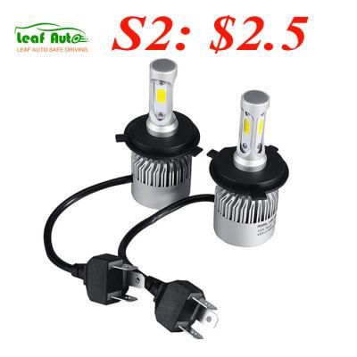 LED Headlight Bulbs S2 H1 H3 H7 H4 Bombillo Luz LED H13 H11 9004 880 9007 LED Headlamp 8000lm 6500K Focos LED S6