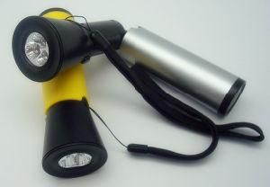 Hand-Swing Rechargable Torch Flashlight Travel Camping Flashlight