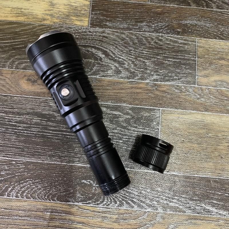 Use 21700 Battery LED P70 Waterproof Torch Lamp Diving Flashlight