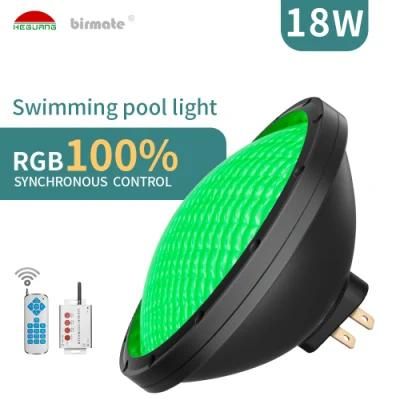 18W High Voltage RGB Color Underwater Light Swimming Pool for Family Hotel Bulb Gx16D Base