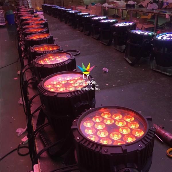 Waterproof 18X18W RGBWA+UV PAR Can LED Outdoor Lighting