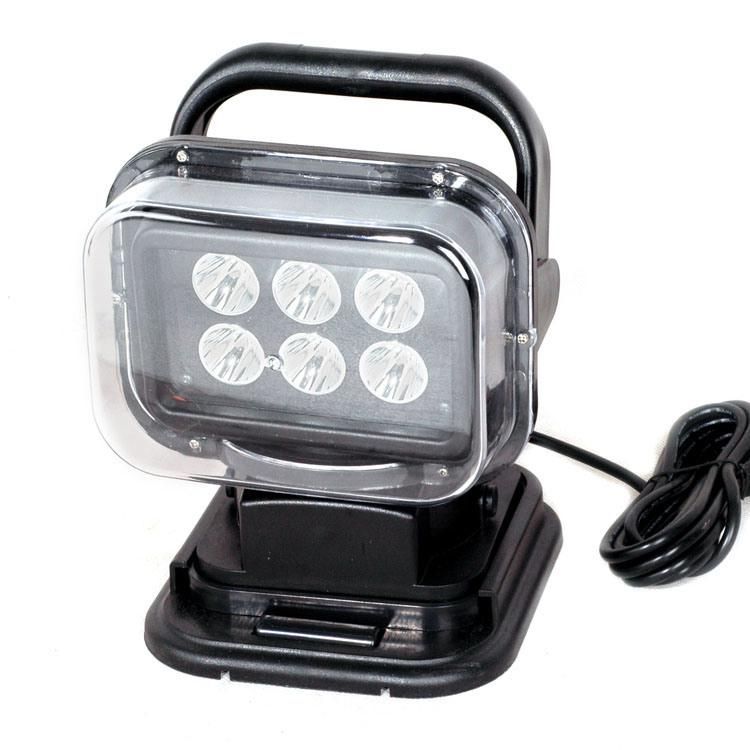 7" 30W Portable Wireless Remote Control LED Work Search Light