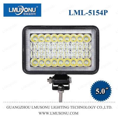 Lmusonu New 5.0 Inch 30W 5154p LED Flood Light Work Lamp High Low Beam with DRL Light and RGB Ring