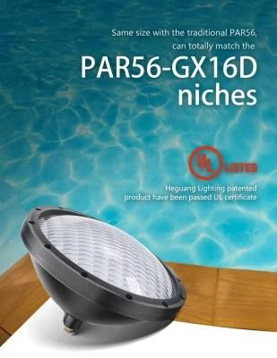 Low Voltage AC12V 20W Gx16D Base PAR56 White Color Aluminum Material Swimming LED Lights
