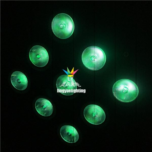 9PCS Mini Single LED Lights Battery Powered LED PAR Can