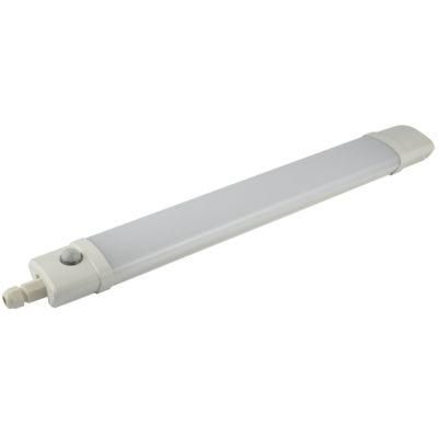 Slim LED Triproof Lamp Fitting IP65 2FT 4FT 5FT 6FT with Emergent Kiting and Sensor