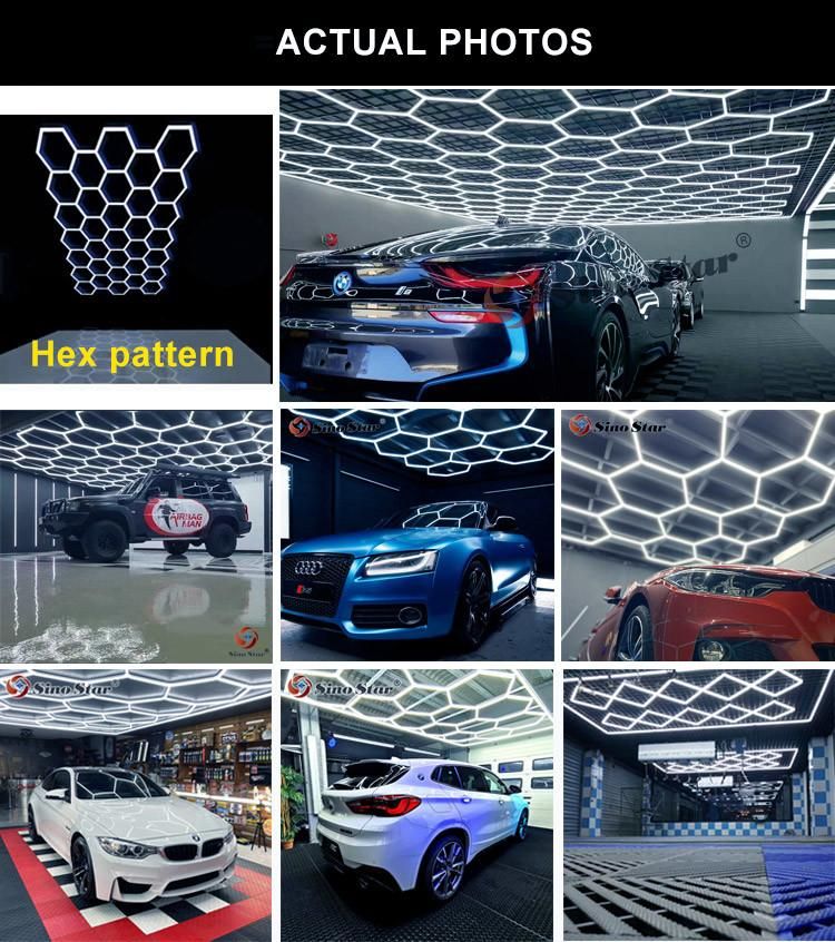 New Design High Quality Brightest Car Inspection Light Hot Sale in Italy Car Care Detailing 12 Watt LED Hexagonal Wall Light